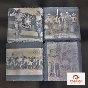 custom slate drink coasters engraved photos-of-texas-rangers-from-the-late-1800-to-early-1900
