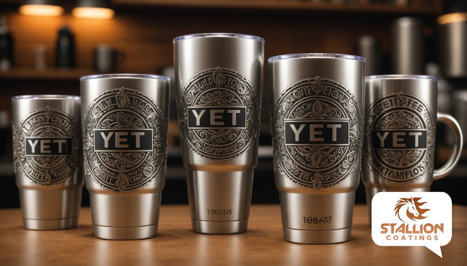 custom laser engraved yeti