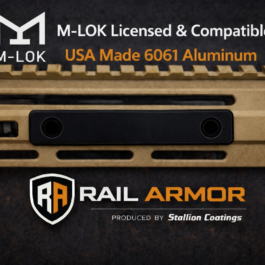 Rail Armor M-LOK Plate – Blank Customizable (Black)
