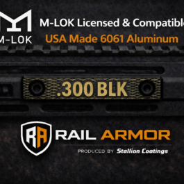 Rail Armor Caliber ID Plate – .300 Blackout (Deep Engraved)