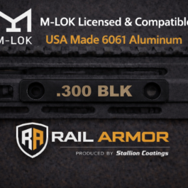 Rail Armor Caliber ID Plate – .300 Blackout (Smooth Surface)