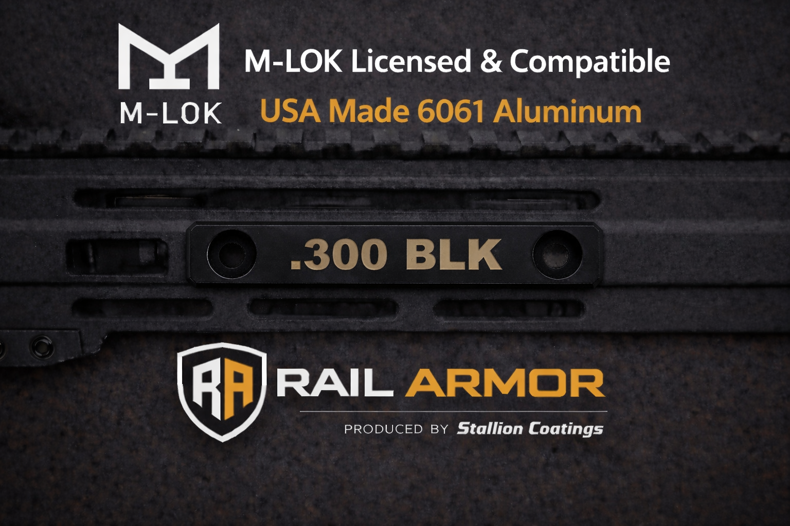 Rail Armor Caliber ID Plate – .300 Blackout (Smooth Surface) 2 Rail Armor Caliber ID Plate – .300 Blackout (Smooth Surface)