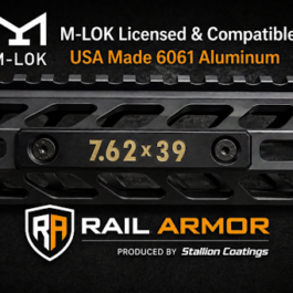 Rail Armor Caliber ID Plate – 7.62×39 (Smooth Surface)