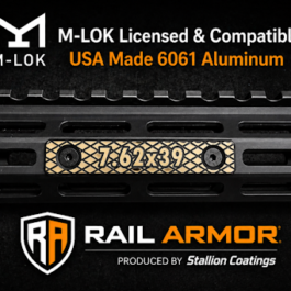 Rail Armor Caliber ID Plate – 7.62×39 (Deep Engraved)